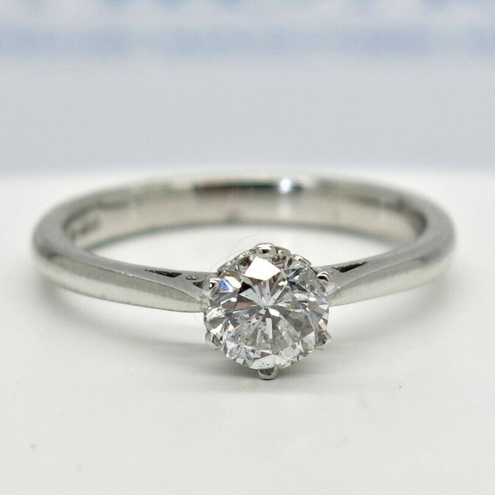 Platinum Diamond Solitaire 0.69 Carat Ring – Midas Touch Jewellery